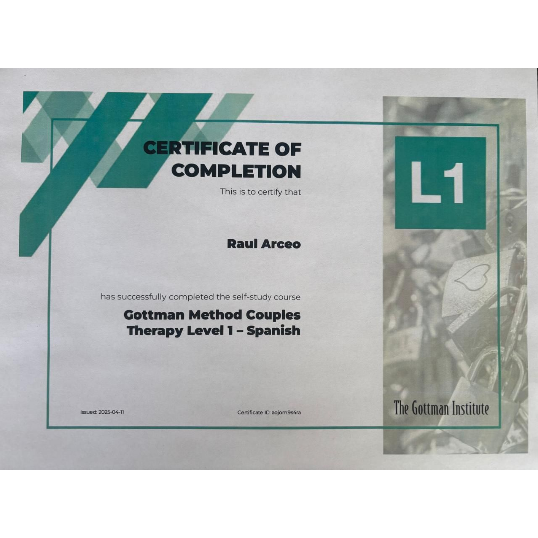 Certificado Método Gottman